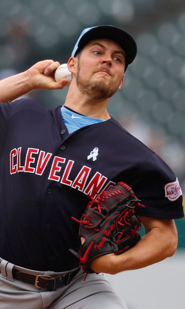 Bauer pitches 1st shutout as a pro, Indians beat Tigers 8-0
